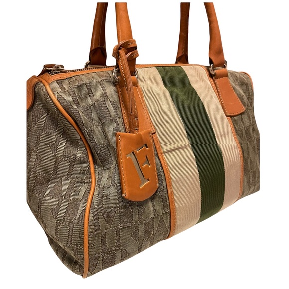 Adorable Furla Italy Medium Monogram Hand Bag - Picture 2 of 6